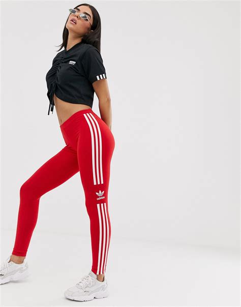 adidas spezial red woman|women's adidas red leggings.